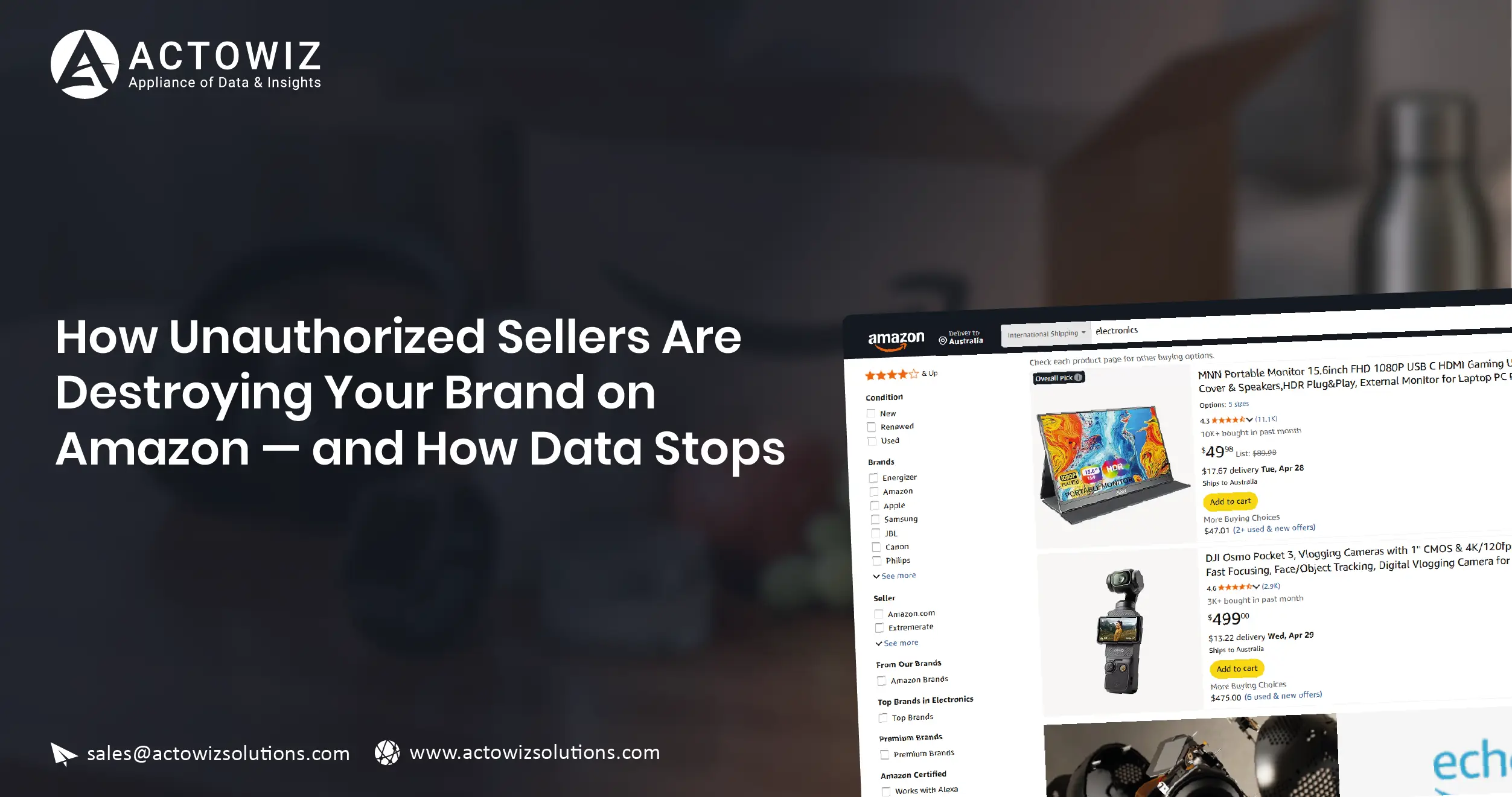 How Unauthorized Sellers Are Destroying Your Brand on Amazon — and How Data Stops Them